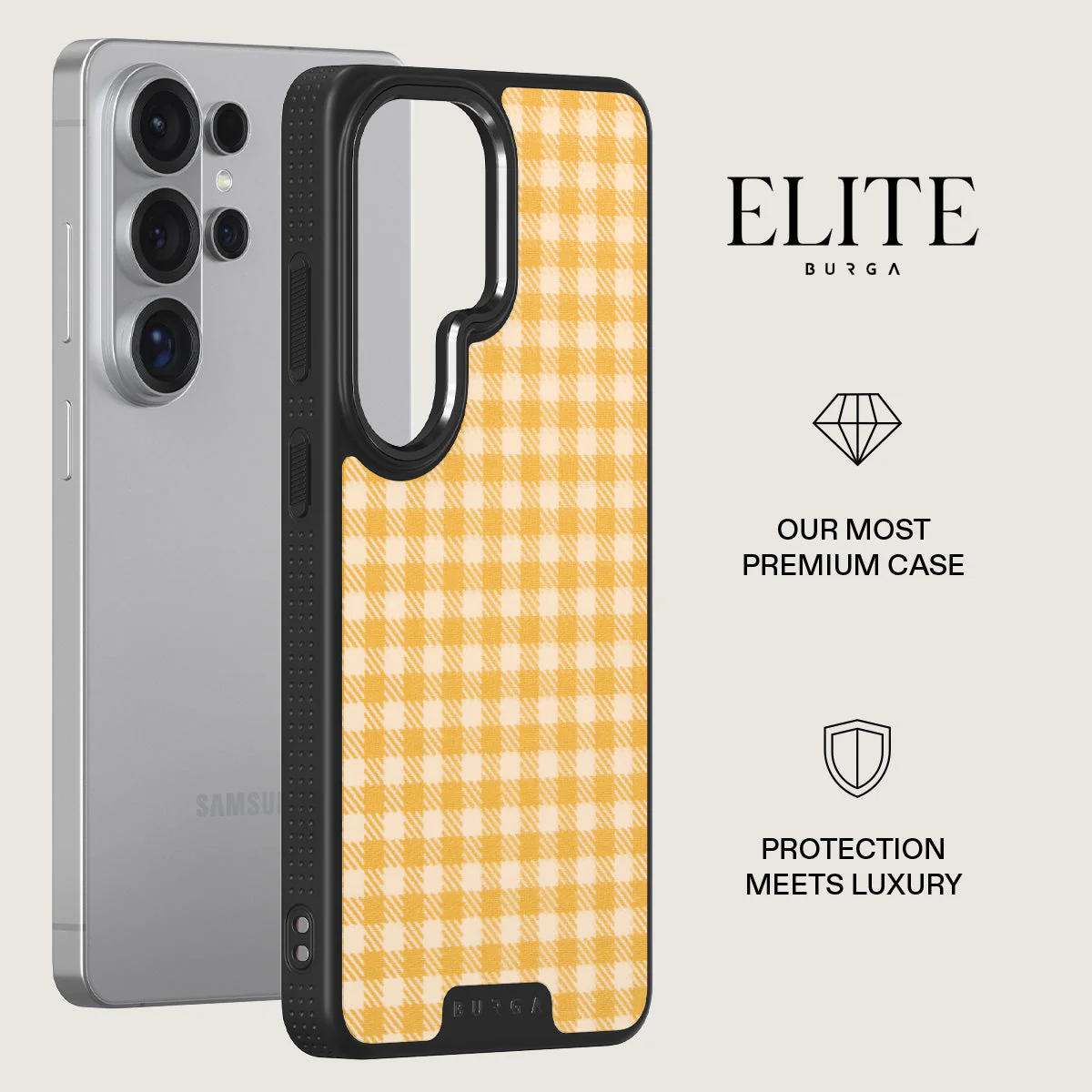 Tuscan Sun - Yellow Plaid Samsung Galaxy S26 Ultra Case - Image 13