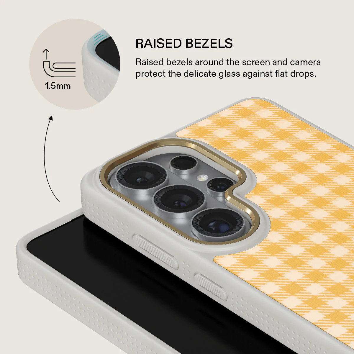Tuscan Sun - Yellow Plaid Samsung Galaxy S26 Ultra Case - Image 29