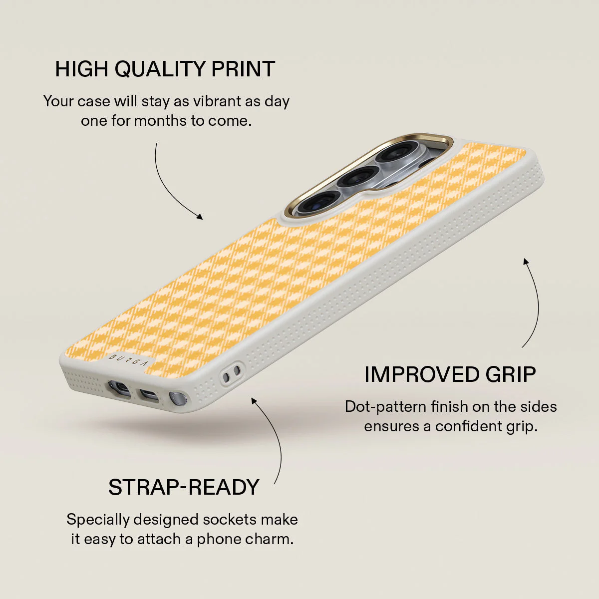 Tuscan Sun - Yellow Plaid Samsung Galaxy S26 Ultra Case - Image 30