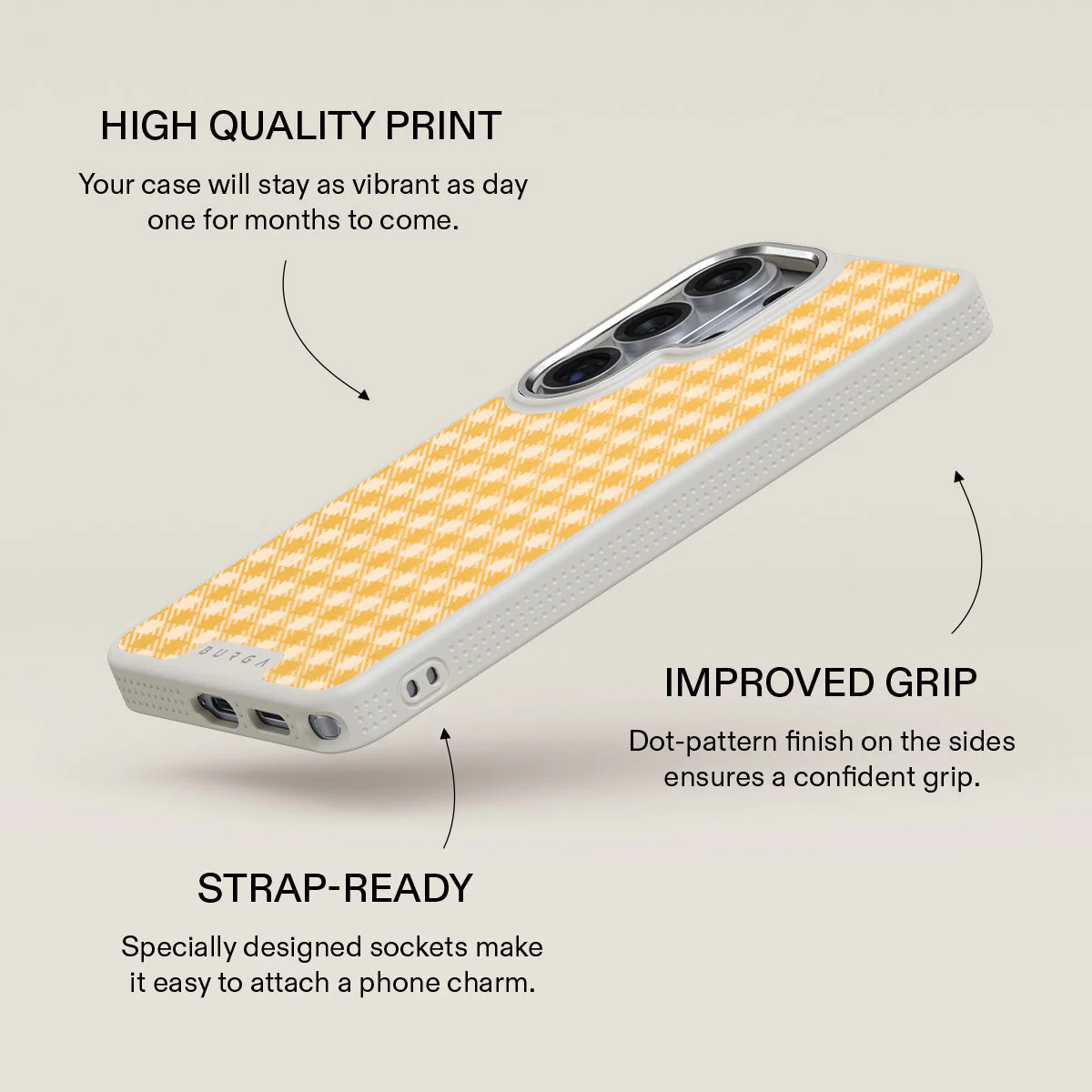 Tuscan Sun - Yellow Plaid Samsung Galaxy S26 Ultra Case - Image 37