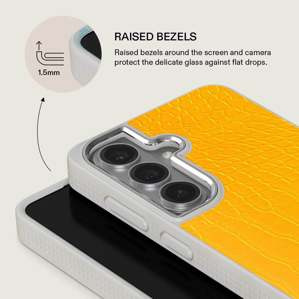Canary Yellow - Snake Skin Samsung Galaxy S26 Case - Image 36