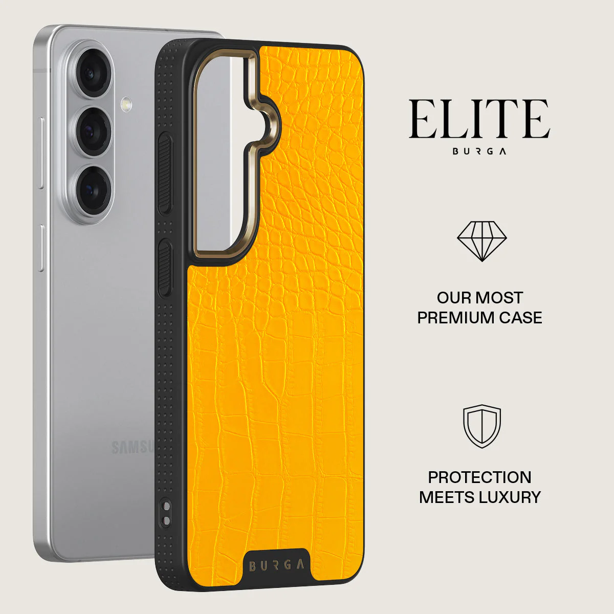 Canary Yellow - Snake Skin Samsung Galaxy S26 Plus Case - Image 6
